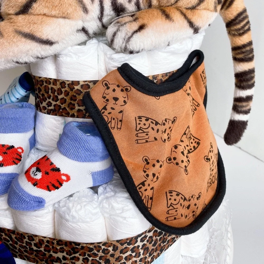 Tiger Diaper Cake